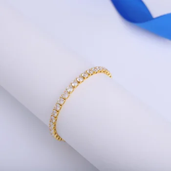 اسوارة تنس زركون نمرة 3 ذهبي