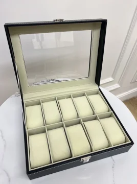 صندوق ساعات 12 خانة مخمل
