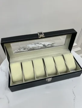 صندوق ساعات 6 خانات مخمل